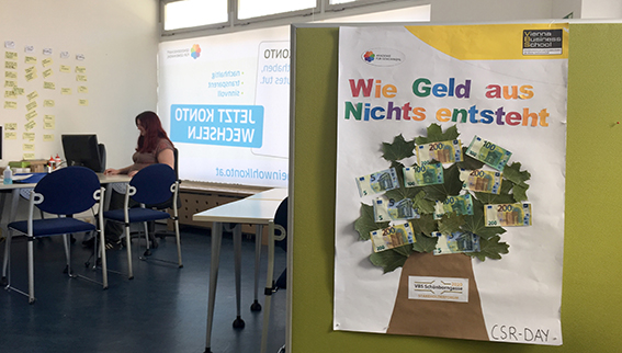 Plakat Wie Geld aus Nichts entsteht – Geldbaum